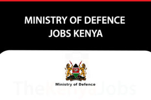 Ministry of Defence Jobs in Kenya